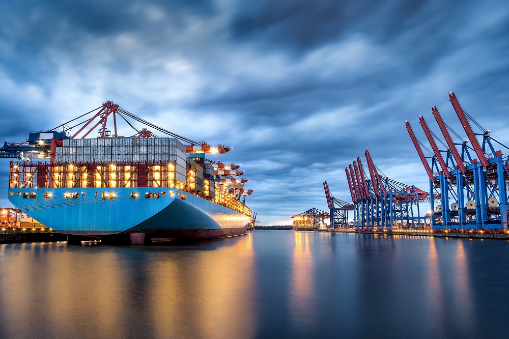 Hamburg,Container,Terminal,Burcharkai